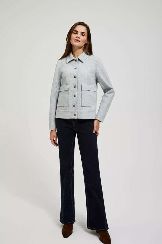 KURTKA DAMSKA L-KU-4302 GREY-pakiet