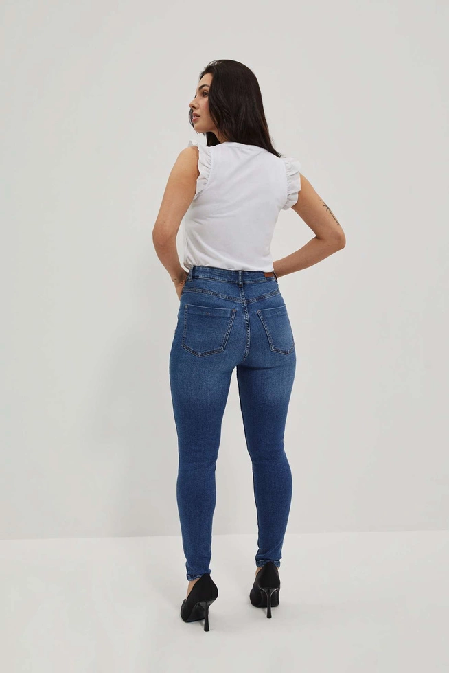 LADIES JEANS L-JE-4002 D.BLUE