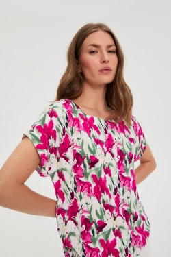 WOMEN'S SHIRT L-KO-4920 FUCHSIA