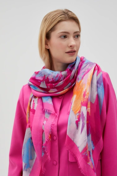 WOMEN'S SCARF L-SZ-4620 FUCHSIA