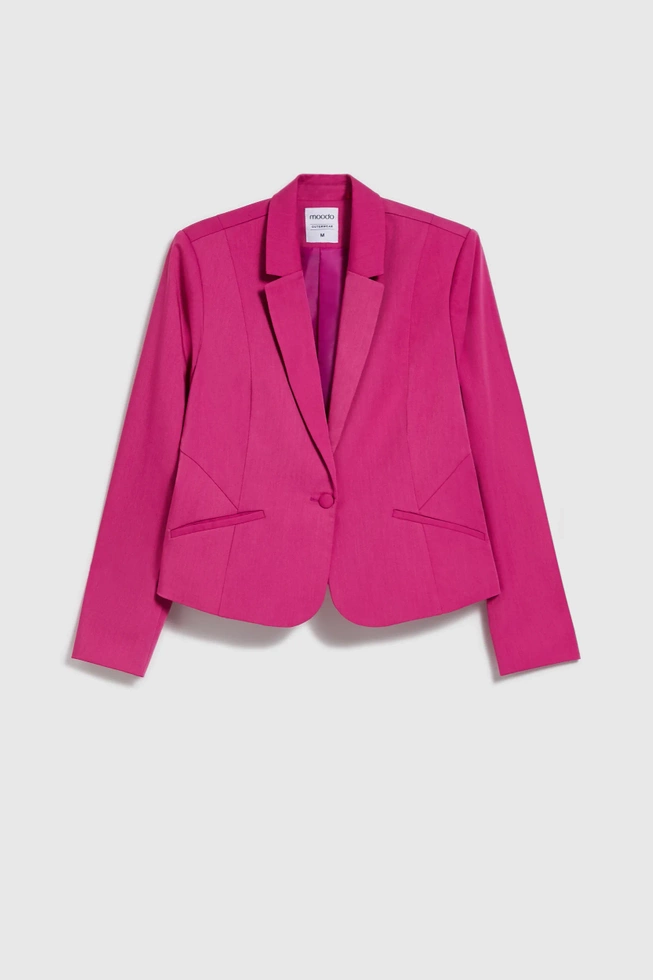WOMEN'S JACKETS L-MR-4606 FUCHSIA