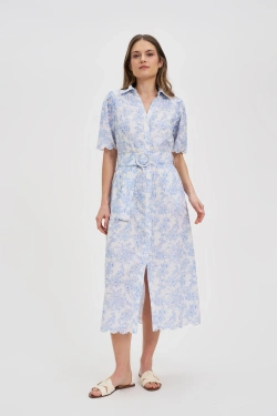 WOMEN'S DRESS L-SU-4656 BLUE