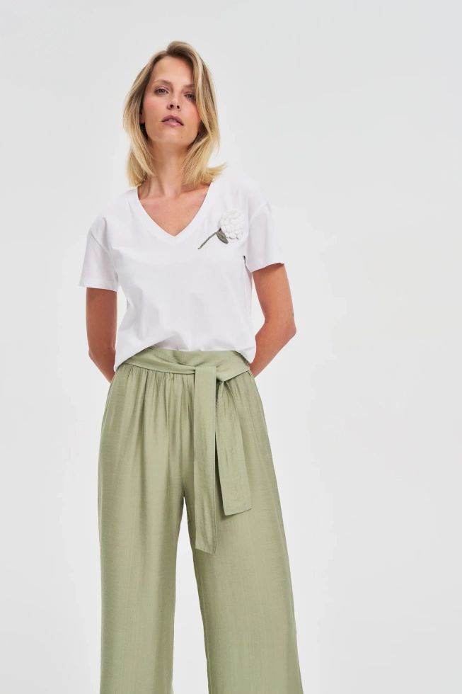 WOMEN'S TSHIRT L-TS-4660 WHITE