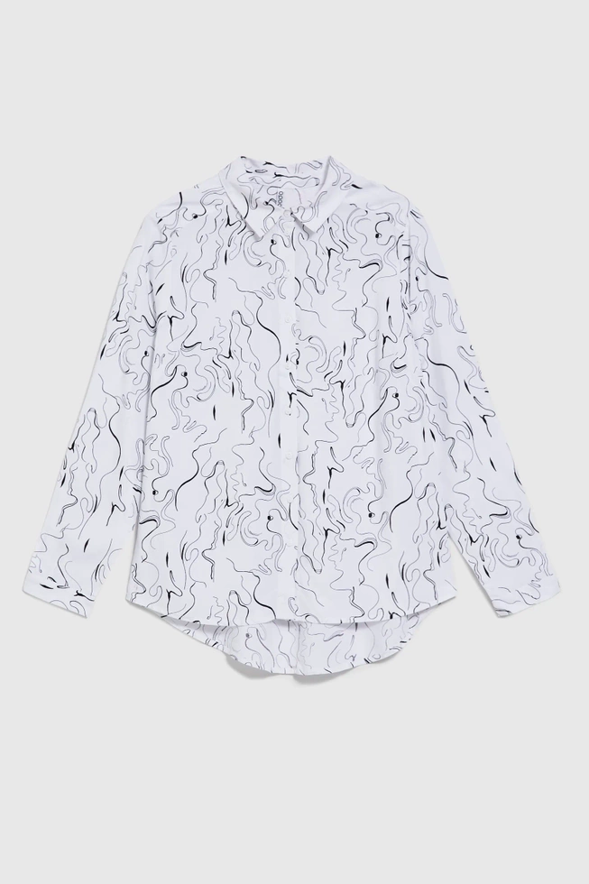 WOMEN'S SHIRT Z-KO-4539 OFF WHITE