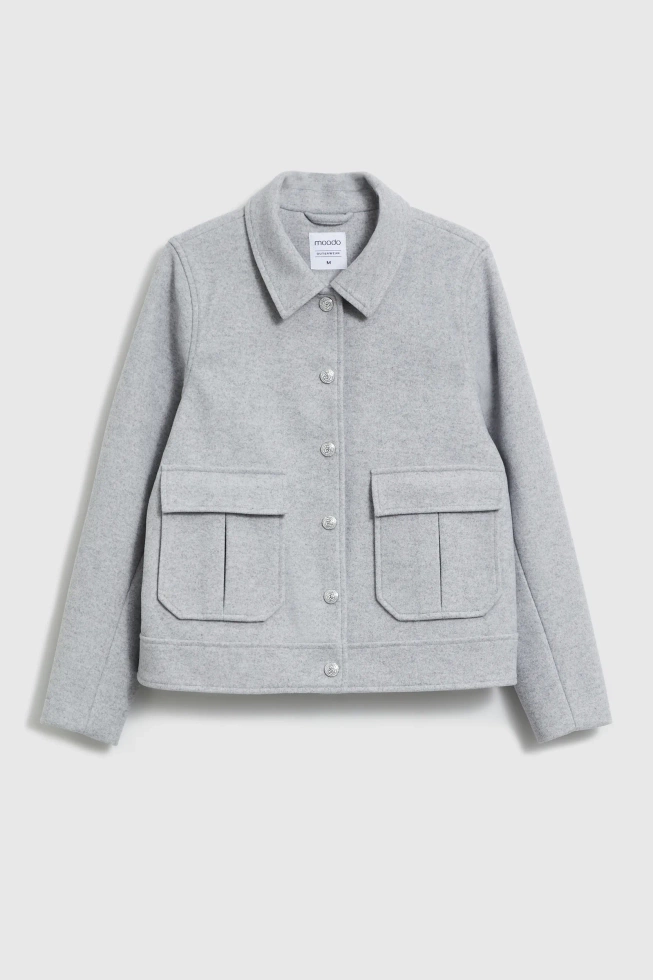 WOMEN'S JACKETS L-KU-4921 GREY