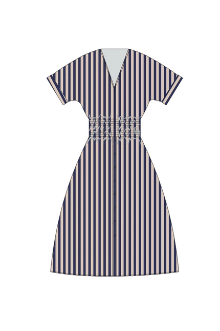 SUKIENKA DAMSKA L-SU-4939 NAVY