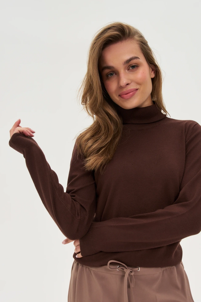 WOMEN'S SWEATER Z-SW-4809 COFFEE
