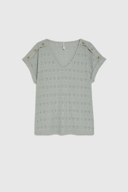 WOMEN'S TSHIRT L-TS-5039 OLIVE-set