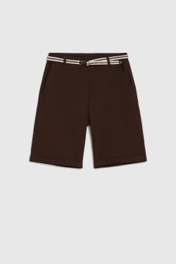 WOMEN'S SHORTS L-SH-4911 D.BROWN-set