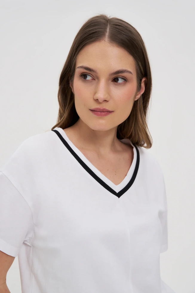 KOSZULKA DAMSKA L-TS-4753 WHITE