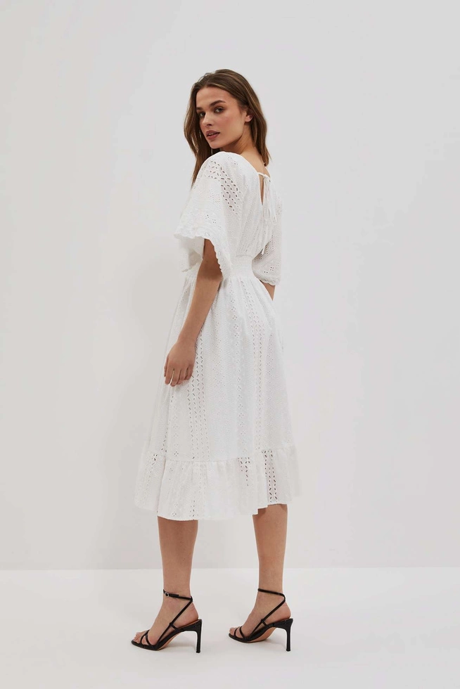 LADIES DRESS L-SU-4053 WHITE