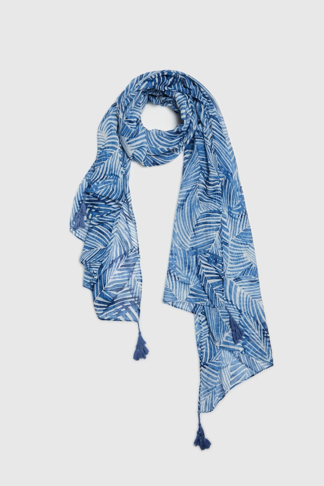 WOMEN'S SCARF L-SZ-4624 BLUE