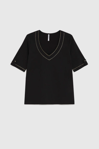 WOMEN'S TSHIRT L-TS-4932 BLACK