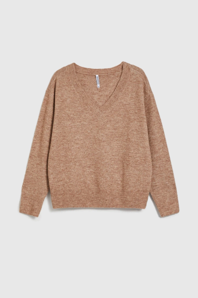 WOMEN'S SWEATER Z-SW-4513 L.BROWN MEL