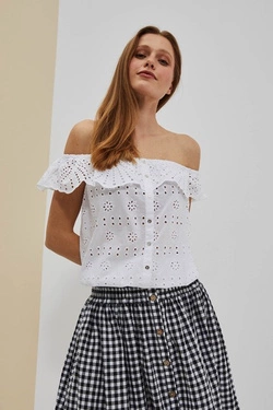 LADIES SHIRT L-KO-4035 WHITE