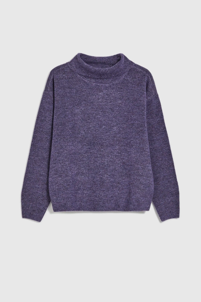 WOMEN'S SWEATER Z-SW-4511 D.VIOLET MEL