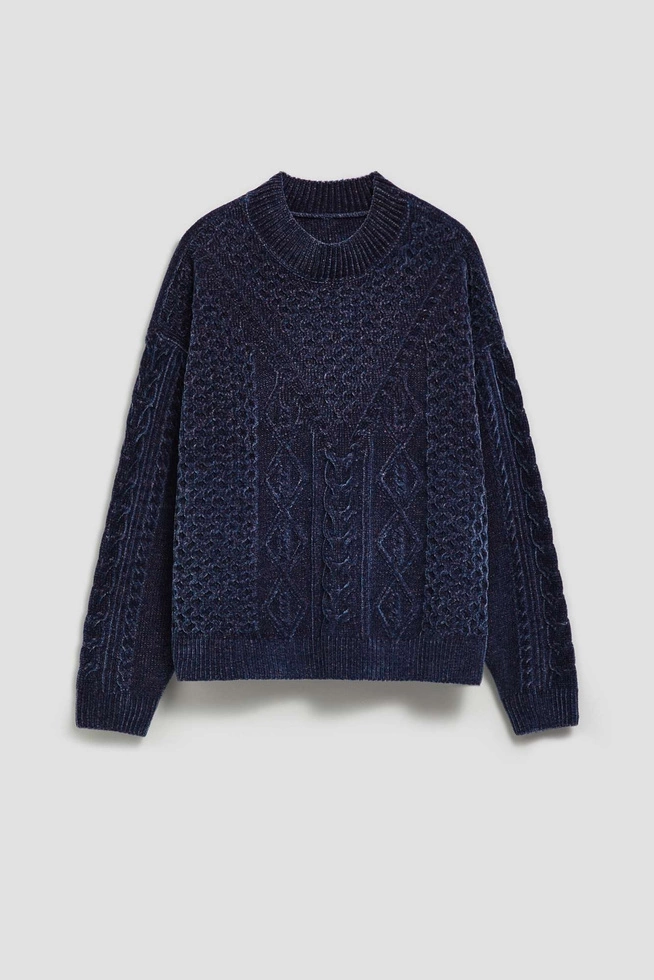 SWETER DAMSKI Z-SW-4220 NAVY MEL-pakiet