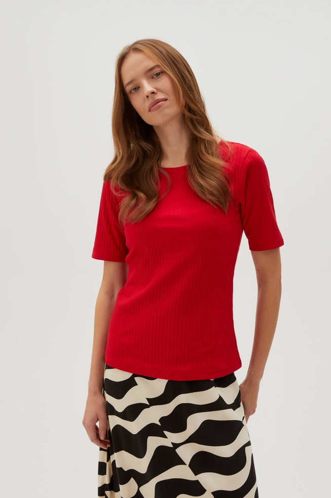 WOMEN'S TSHIRT L-TS-4602 RED-set