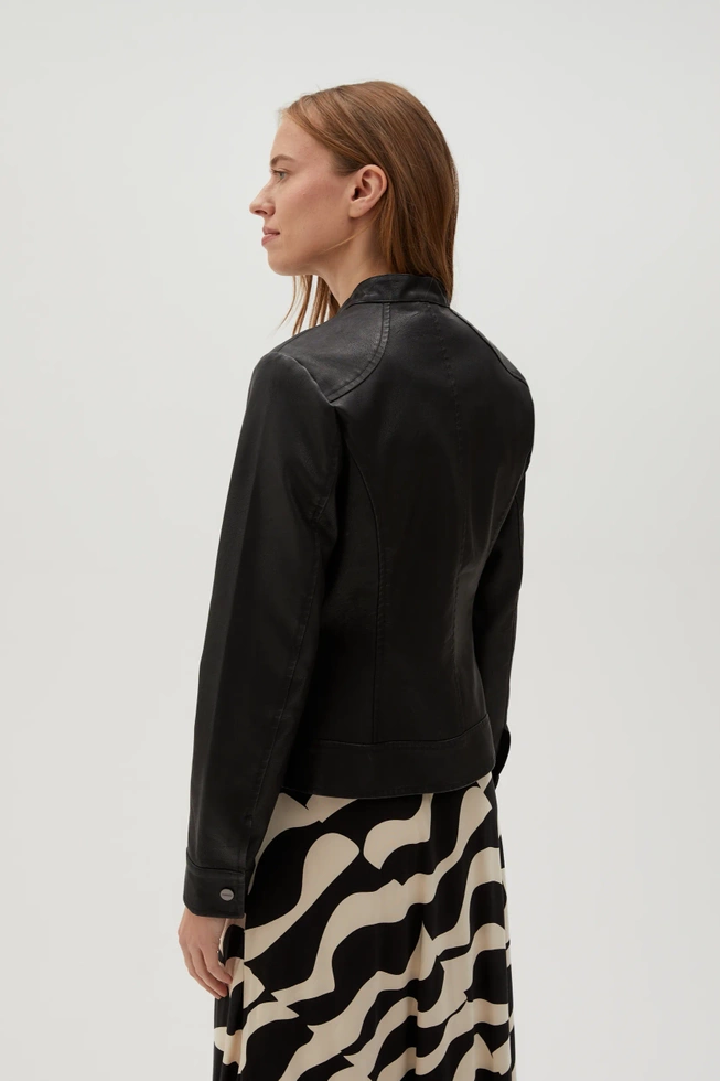 WOMEN'S JACKETS L-KU-4605 BLACK