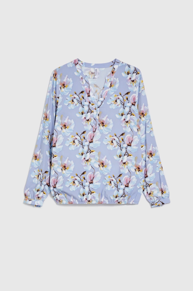 WOMEN'S SHIRT L-KO-4907 BLUE