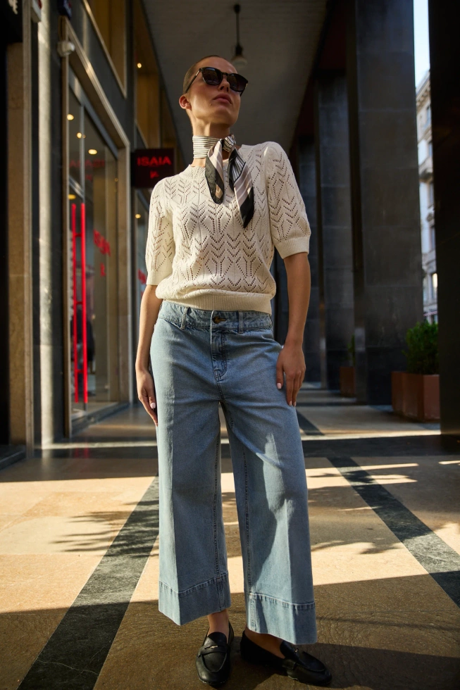 WOMEN'S SWEATER L-SW-4913 OFF WHITE