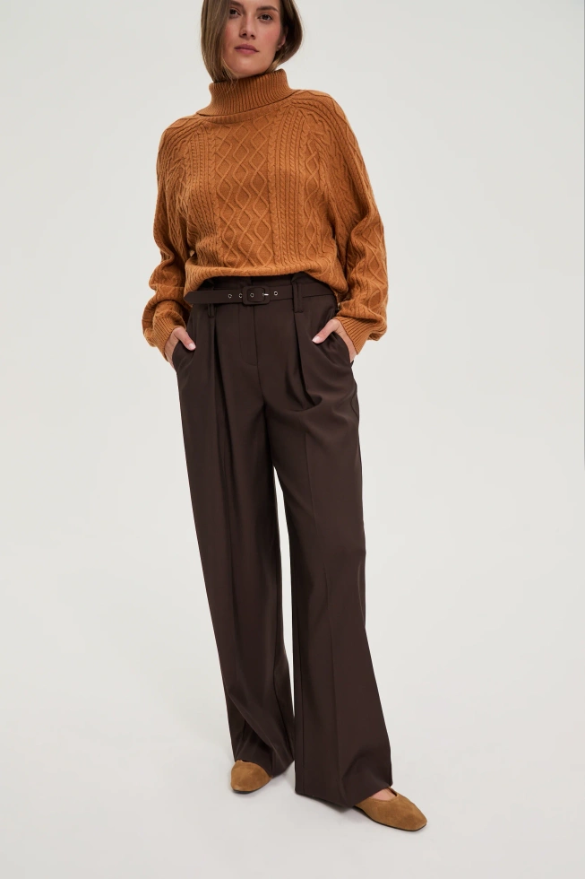 WOMEN'S PANTS Z-SP-4830 BROWN