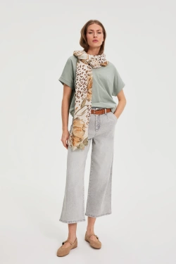 WOMEN'S SCARF L-SZ-4900 OFF WHITE