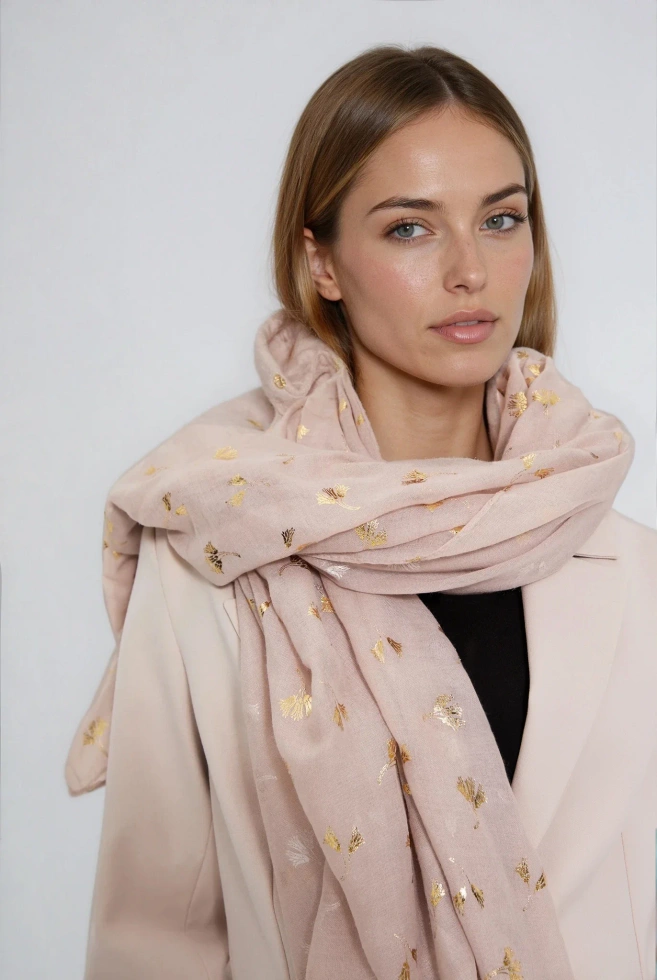 WOMEN'S SCARF L-SZ-4922 BEIGE