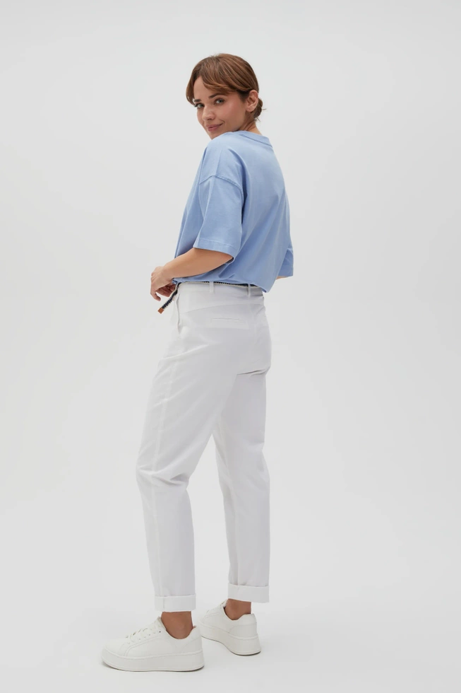 WOMEN'S PANTS L-SP-4600 OFF WHITE-set