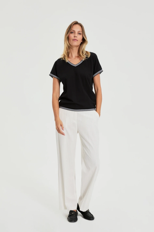 WOMEN'S TSHIRT L-TS-4908 BLACK