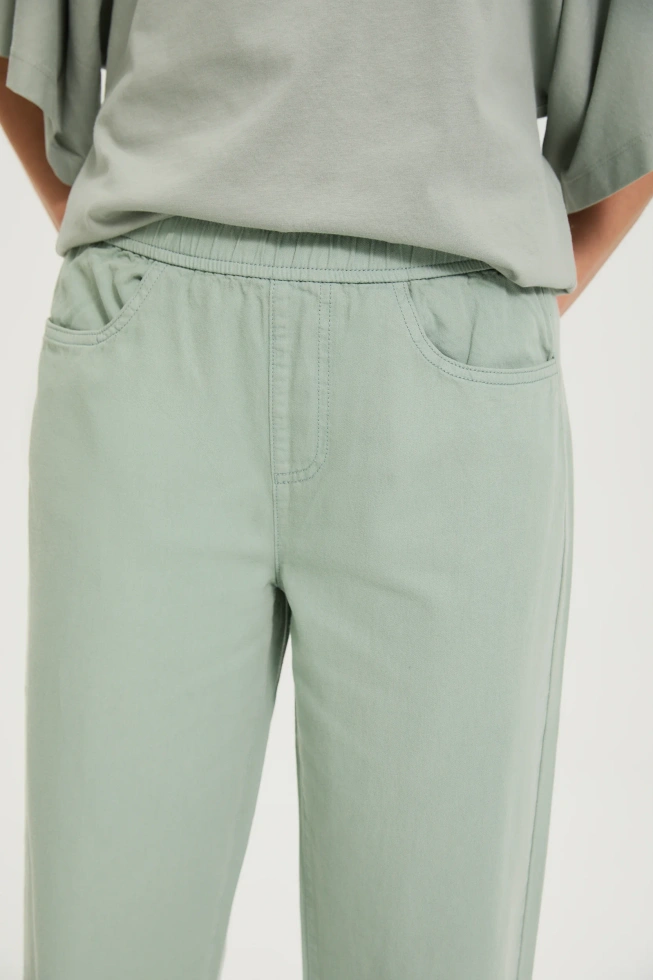 WOMEN'S JEANS L-JE-4909 OLIVE