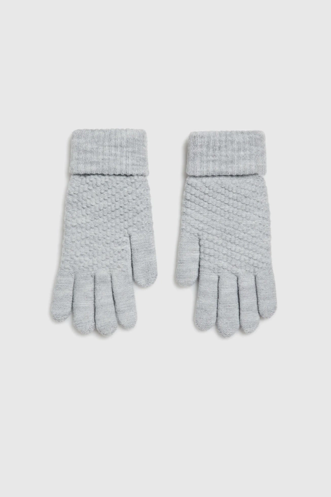 WOMEN'S GLOVES Z-RE-4811 GREY MEL