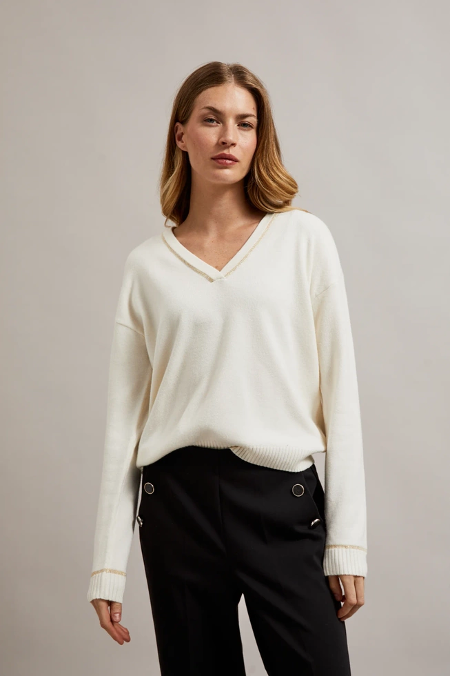 WOMEN'S SWEATER Z-SW-4518 OFF WHITE