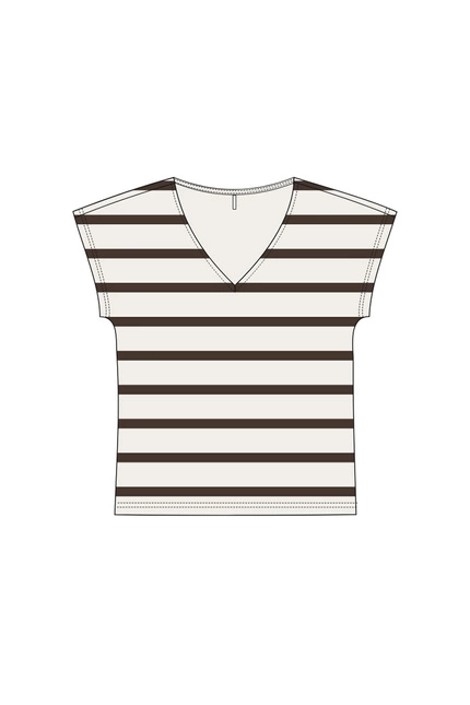 KOSZULKA DAMSKA L-TS-5032 OFF WHITE