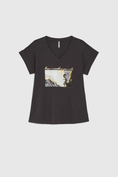 WOMEN'S TSHIRT L-TS-4936 GREY