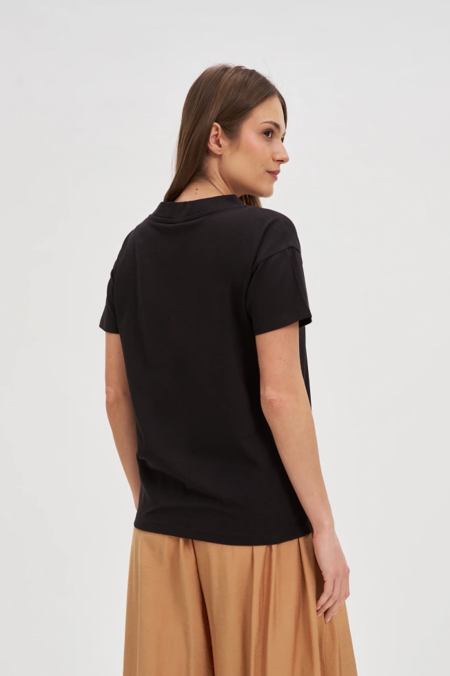 WOMEN'S TSHIRT L-TS-4625 BLACK