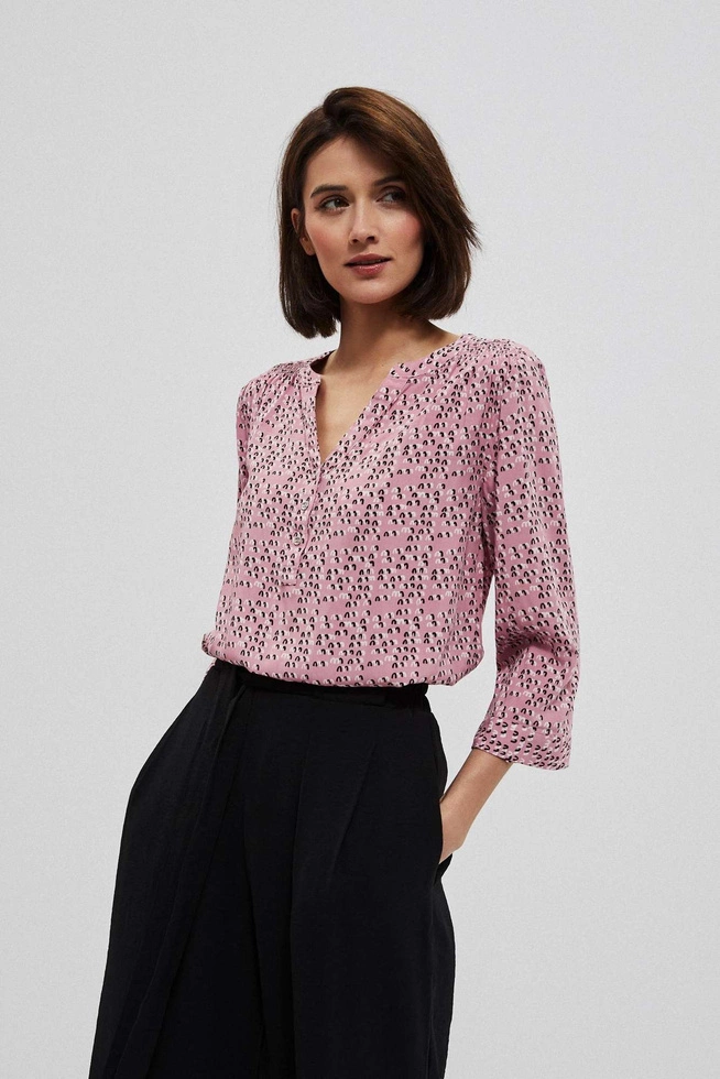 Patterned viscose shirt