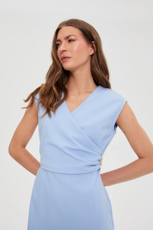 WOMEN'S DRESS L-SU-4942 L.BLUE