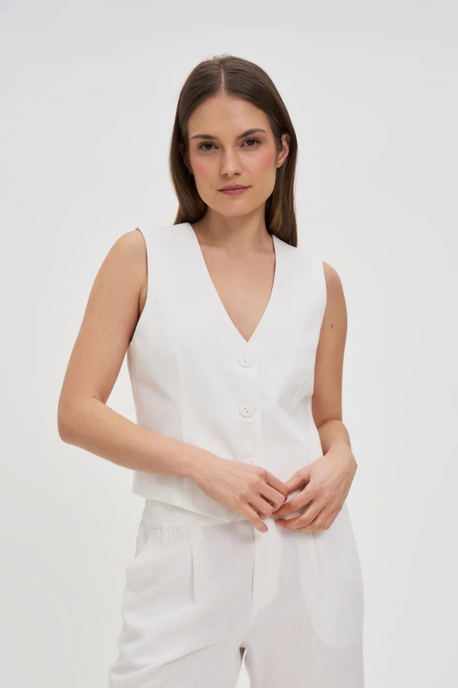 MARYNARKA DAMSKA L-KA-4618 WHITE-pakiet