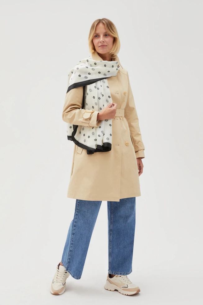 WOMEN'S SCARF L-SZ-4626 OFF WHITE-set