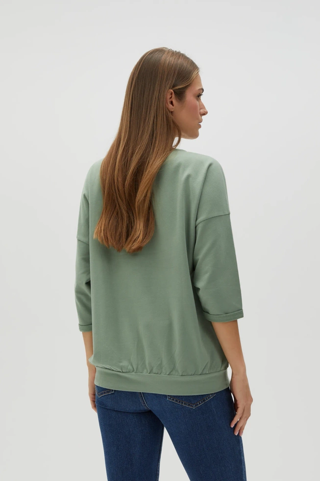 WOMEN'S SWEATSHIRT L-BL-4600 OLIVE