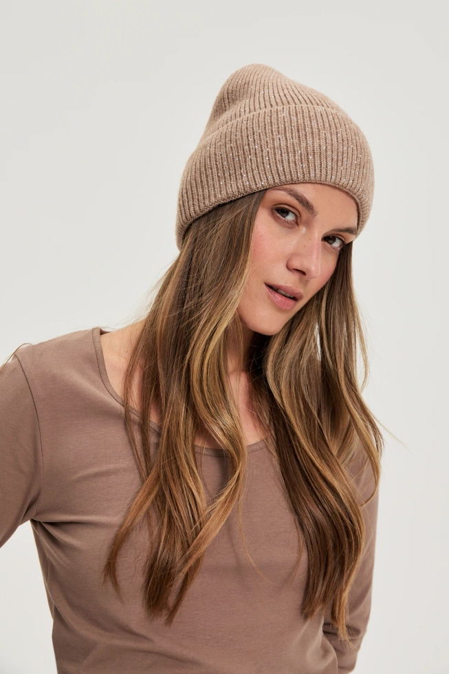CZAPKA DAMSKA Z-CZ-4814 BEIGE