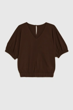 WOMEN'S TSHIRT L-TS-4961 D.BROWN-set