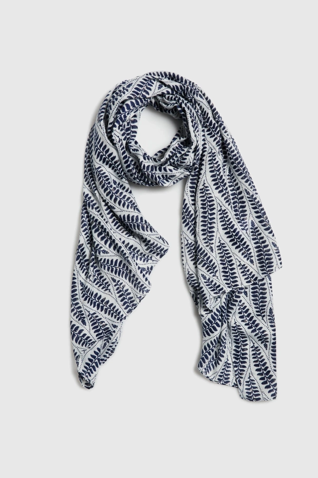 WOMEN'S SCARF L-SZ-4936 NAVY