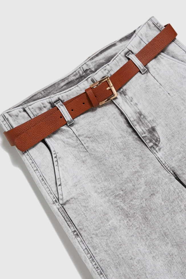 WOMEN'S JEANS L-JE-4607 GREY