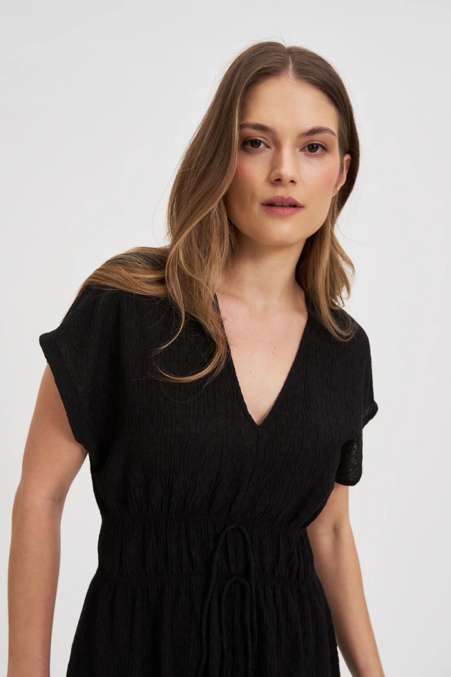 WOMEN'S DRESS L-SU-4618 BLACK