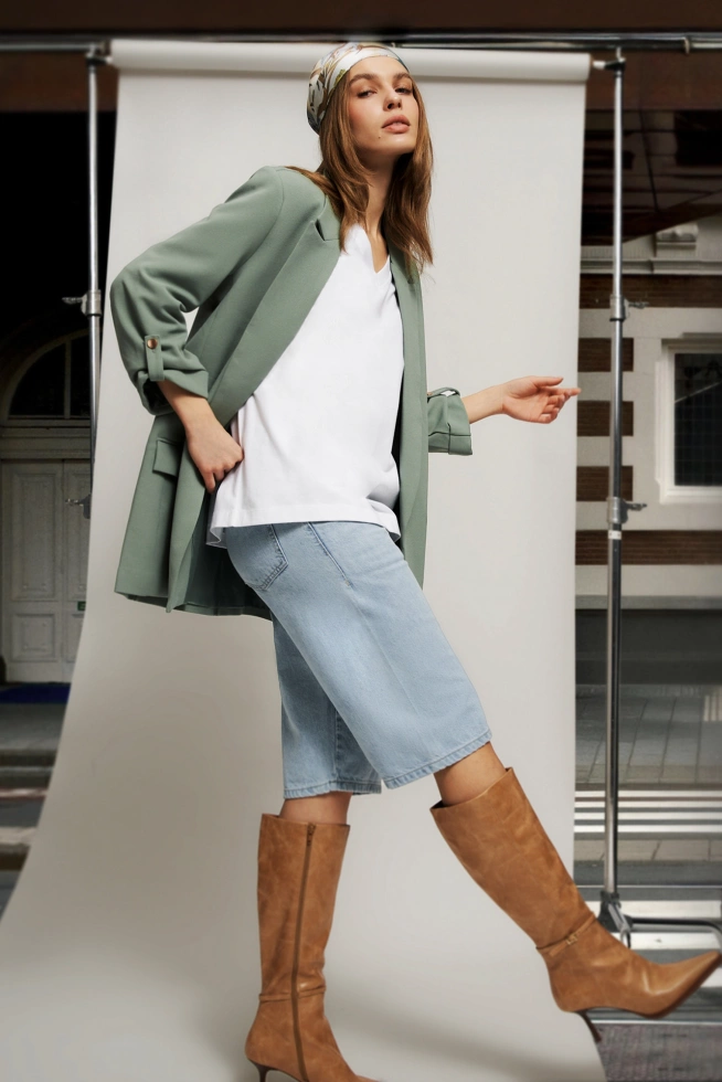 WOMEN'S JACKETS L-MR-4601 OLIVE