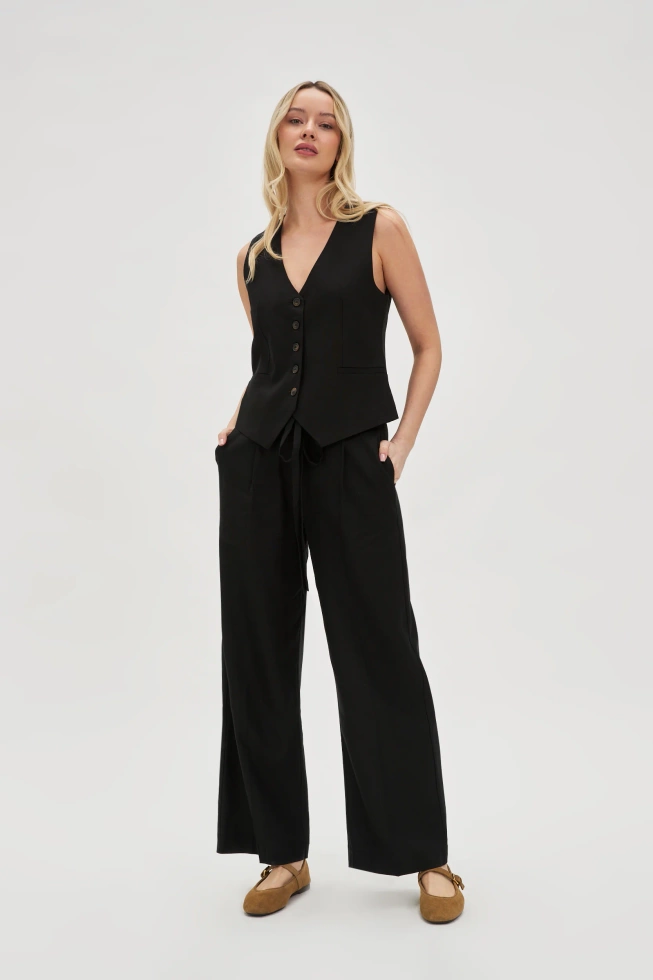 SPODNIE DAMSKIE L-SP-4640 BLACK-pakiet