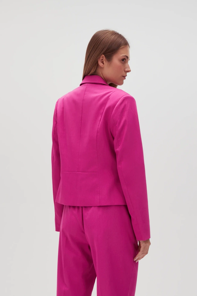 WOMEN'S JACKETS L-MR-4606 FUCHSIA