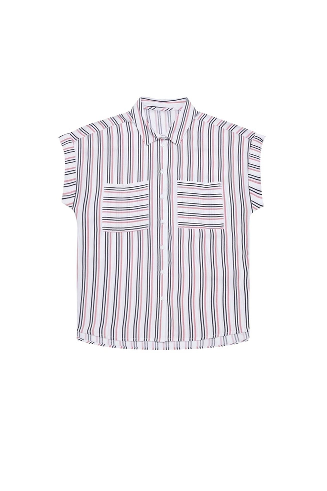 Striped viscose shirt